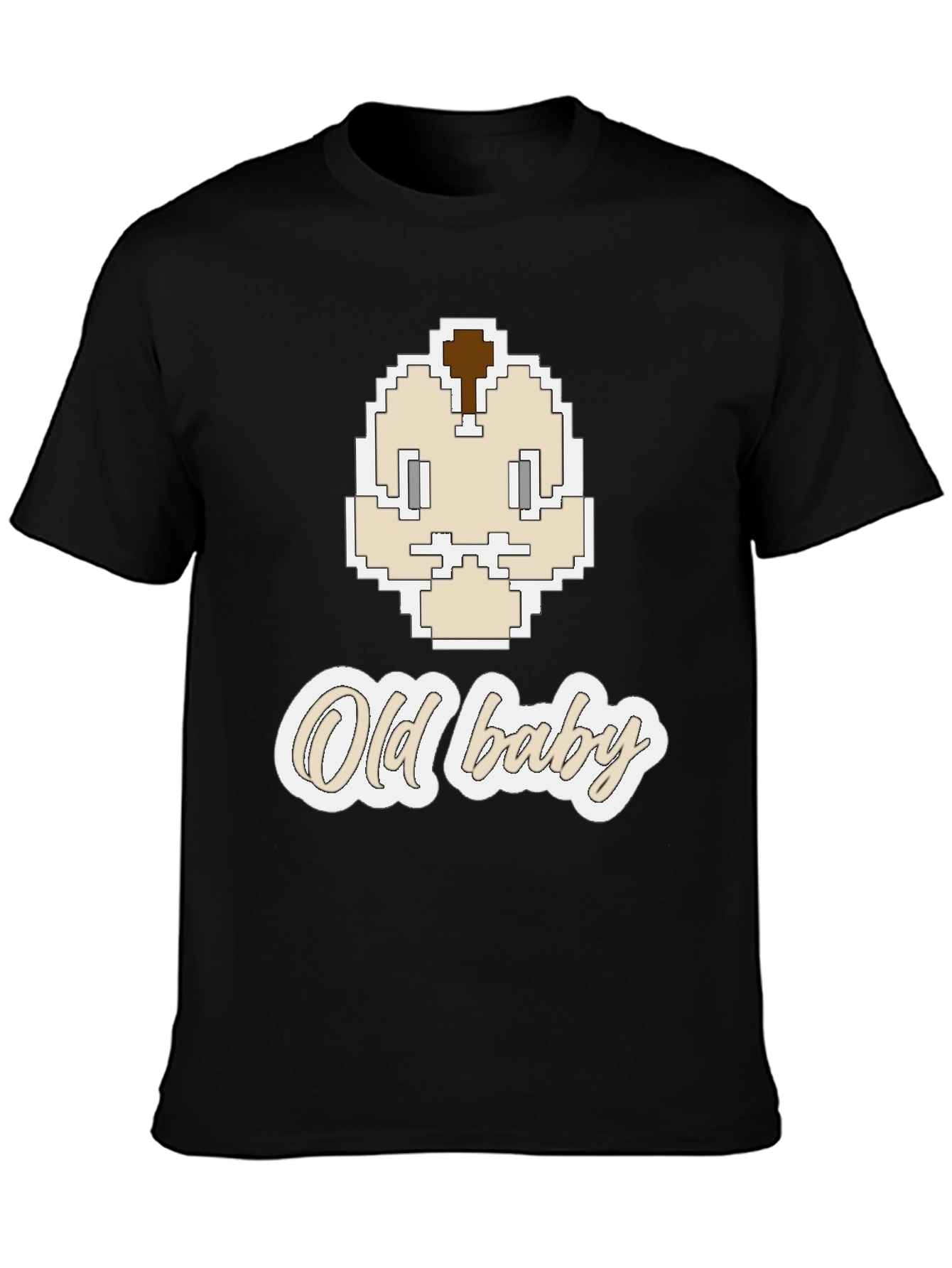 Old Baby Pixel Art Graphic Tee