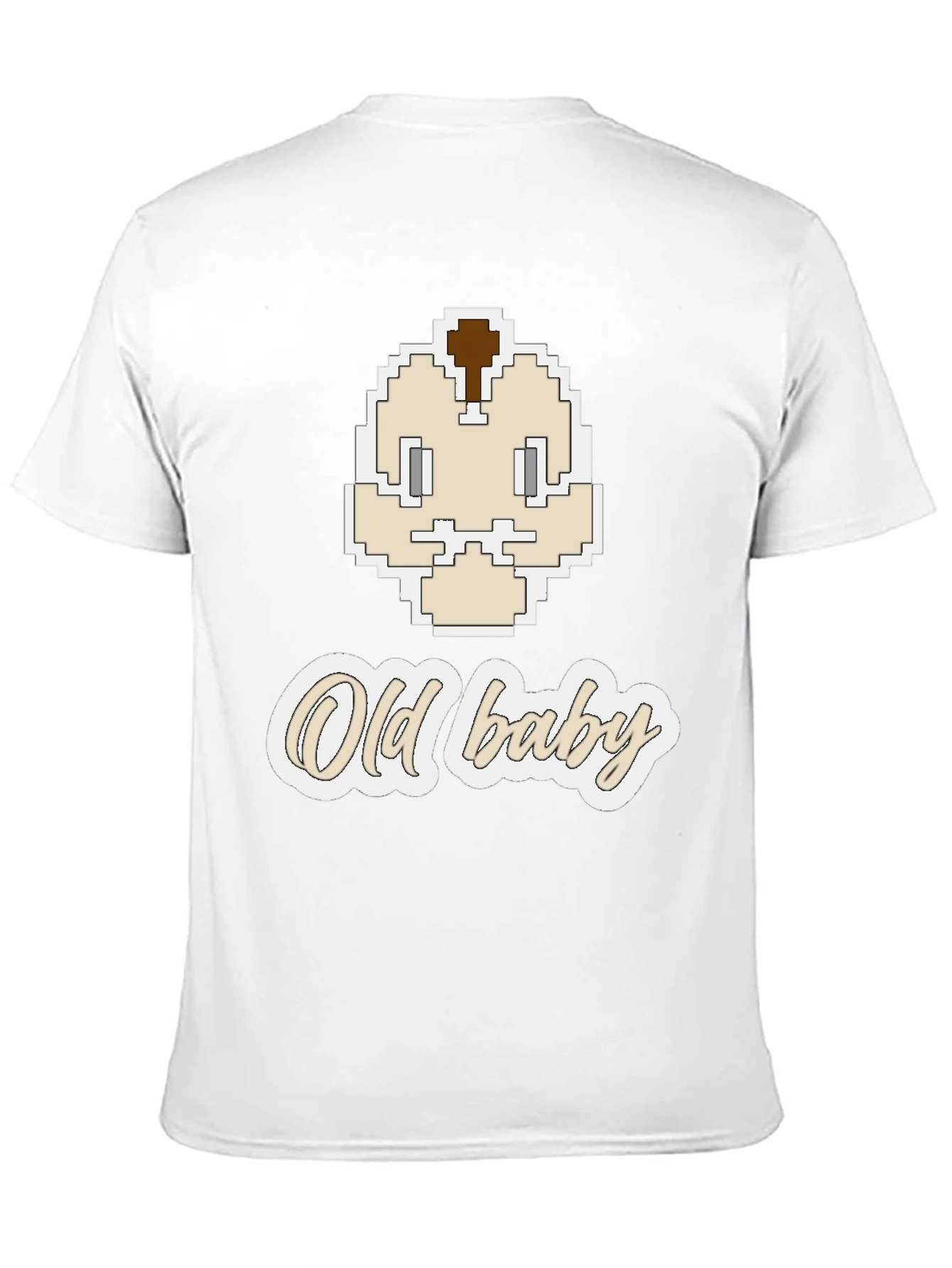 Old Baby Pixel Art Graphic Tee