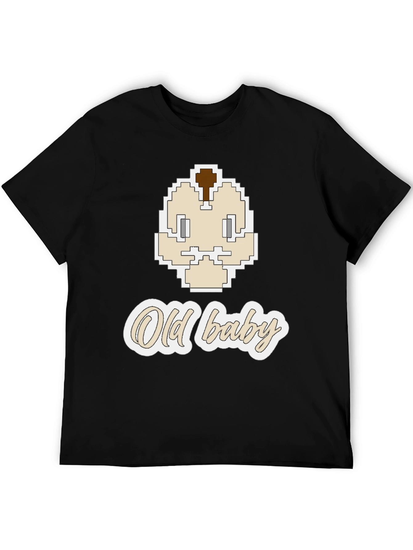 Old Baby Pixel Art Graphic Tee