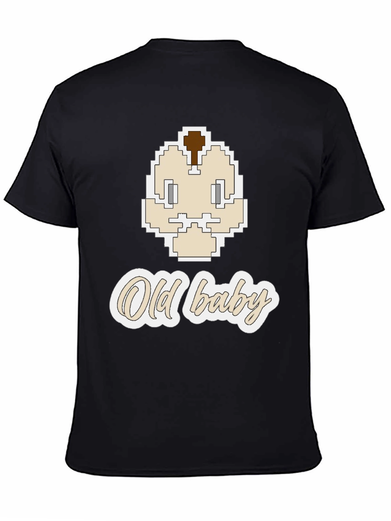 Old Baby Pixel Art Graphic Tee