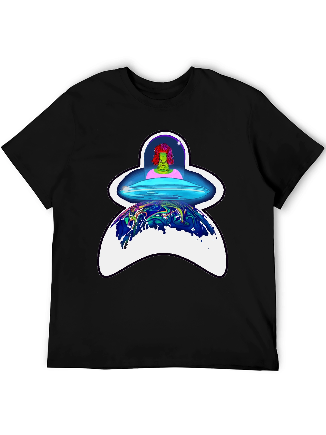 UFO Grinch T-Shirt: Cosmic Christmas Apparel