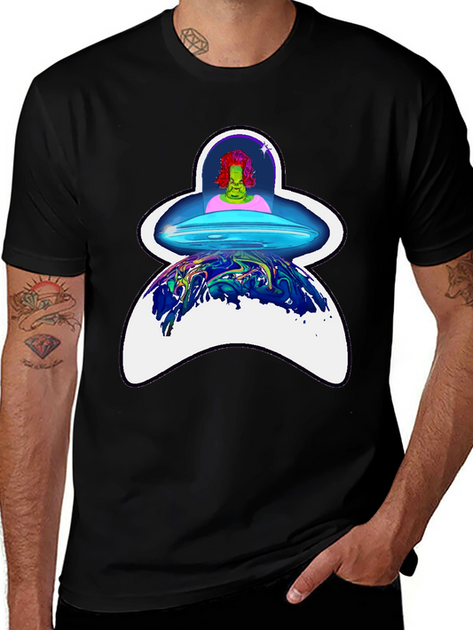 UFO Grinch T-Shirt: Cosmic Christmas Apparel