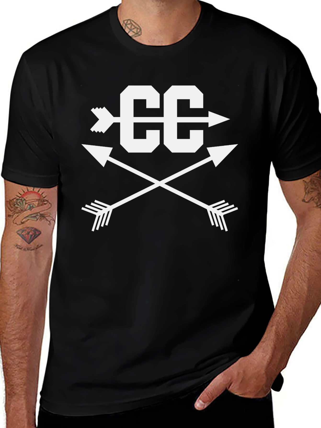 CC Cross Country Arrows Black T-Shirt