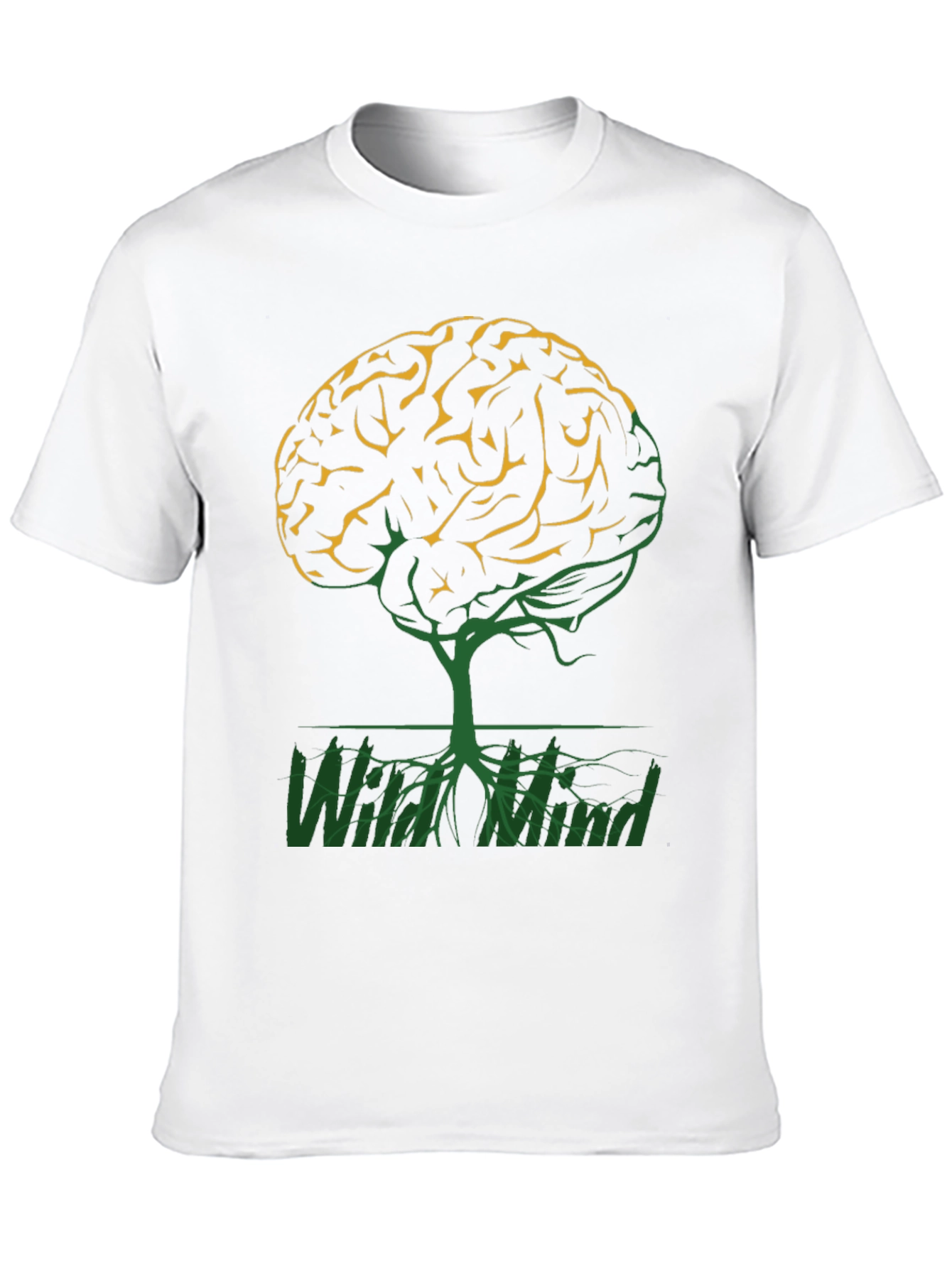 Wild Mind Brain Tree Graphic T-Shirt