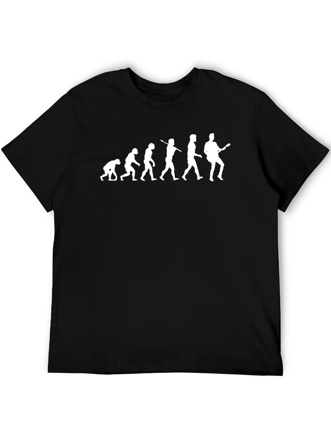 Evolution of Guitarist T-Shirt - Black Cotton Tee