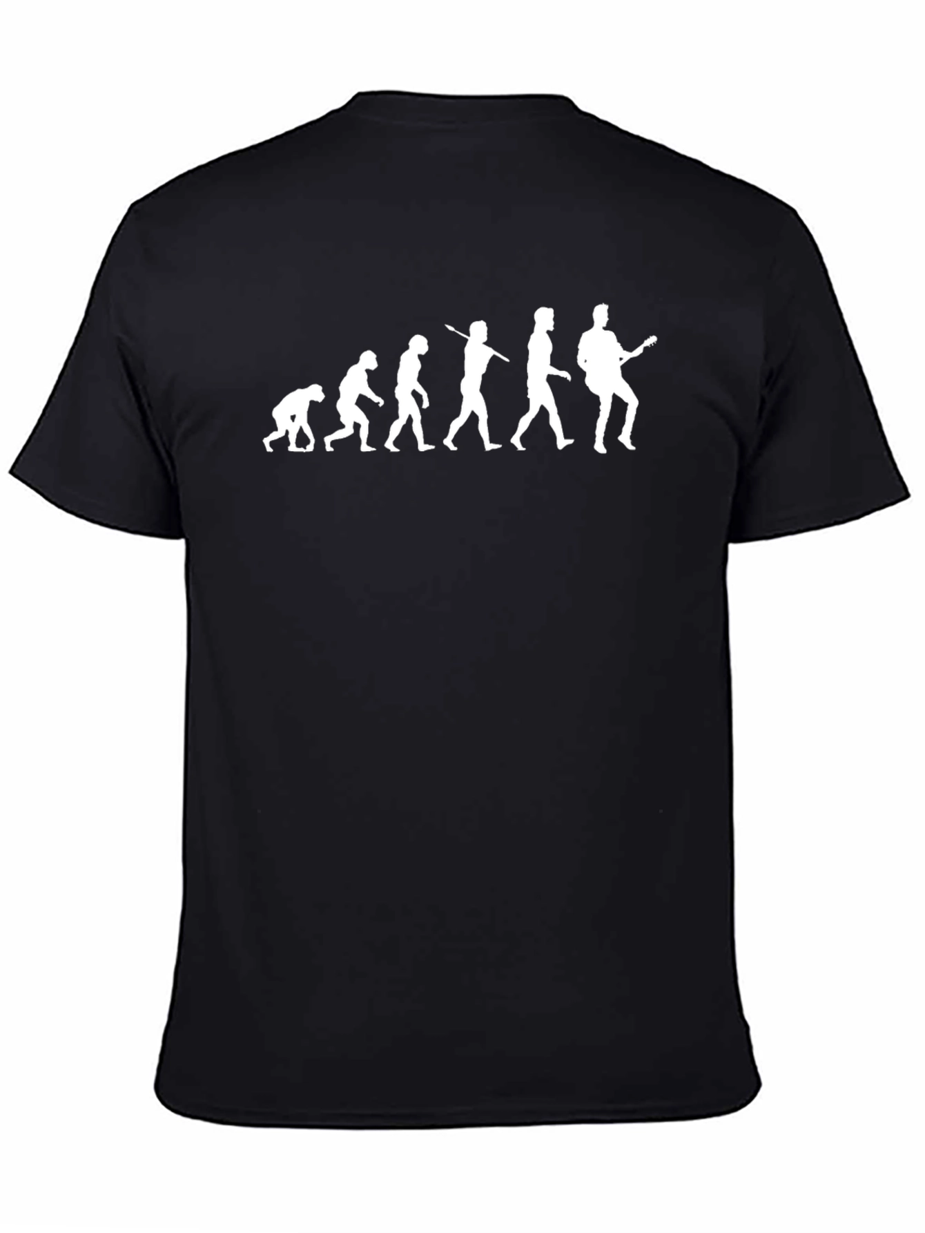 Evolution of Guitarist T-Shirt - Black Cotton Tee