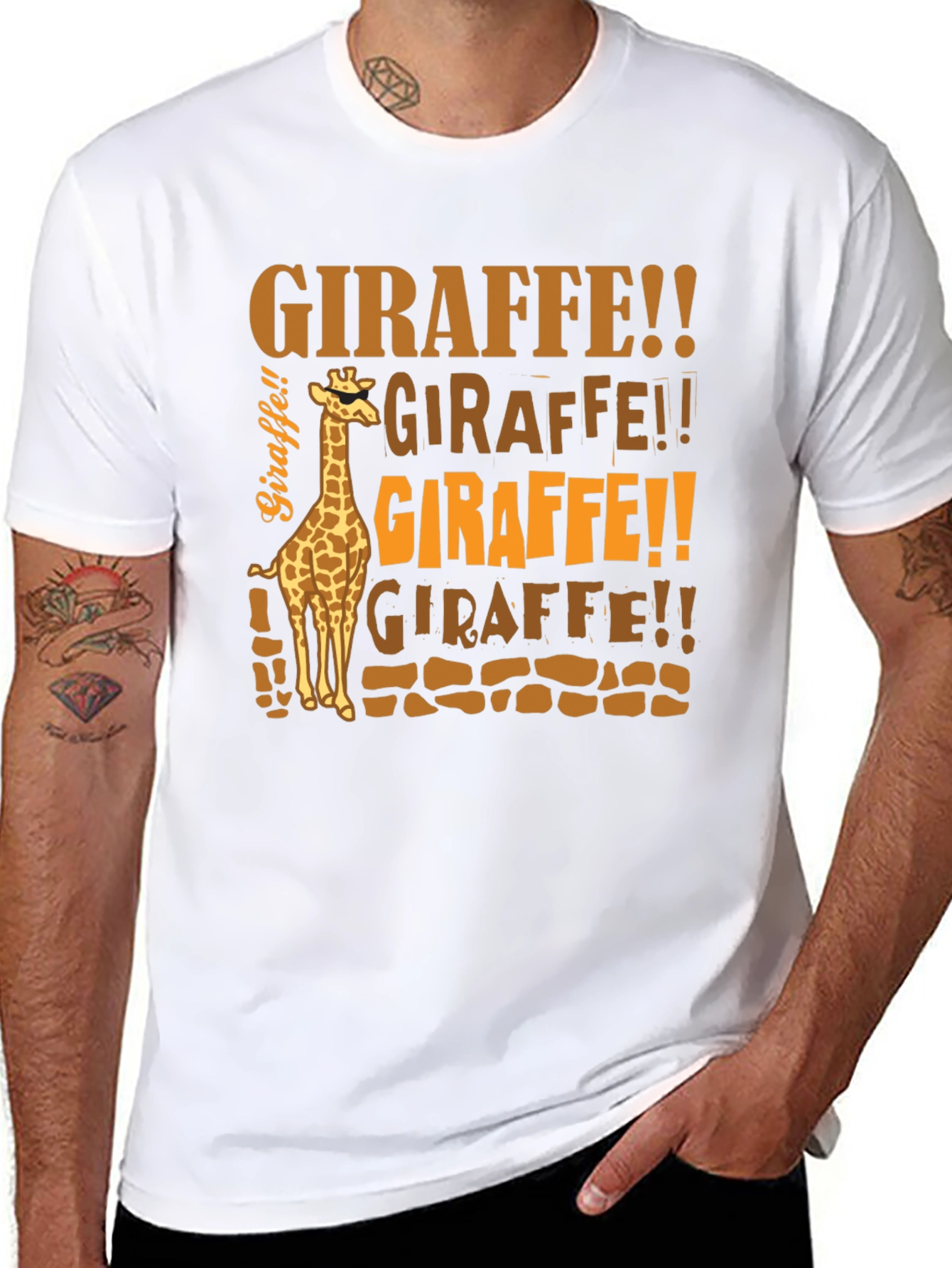 Giraffe T-Shirt - Funny Animal Graphic Tee