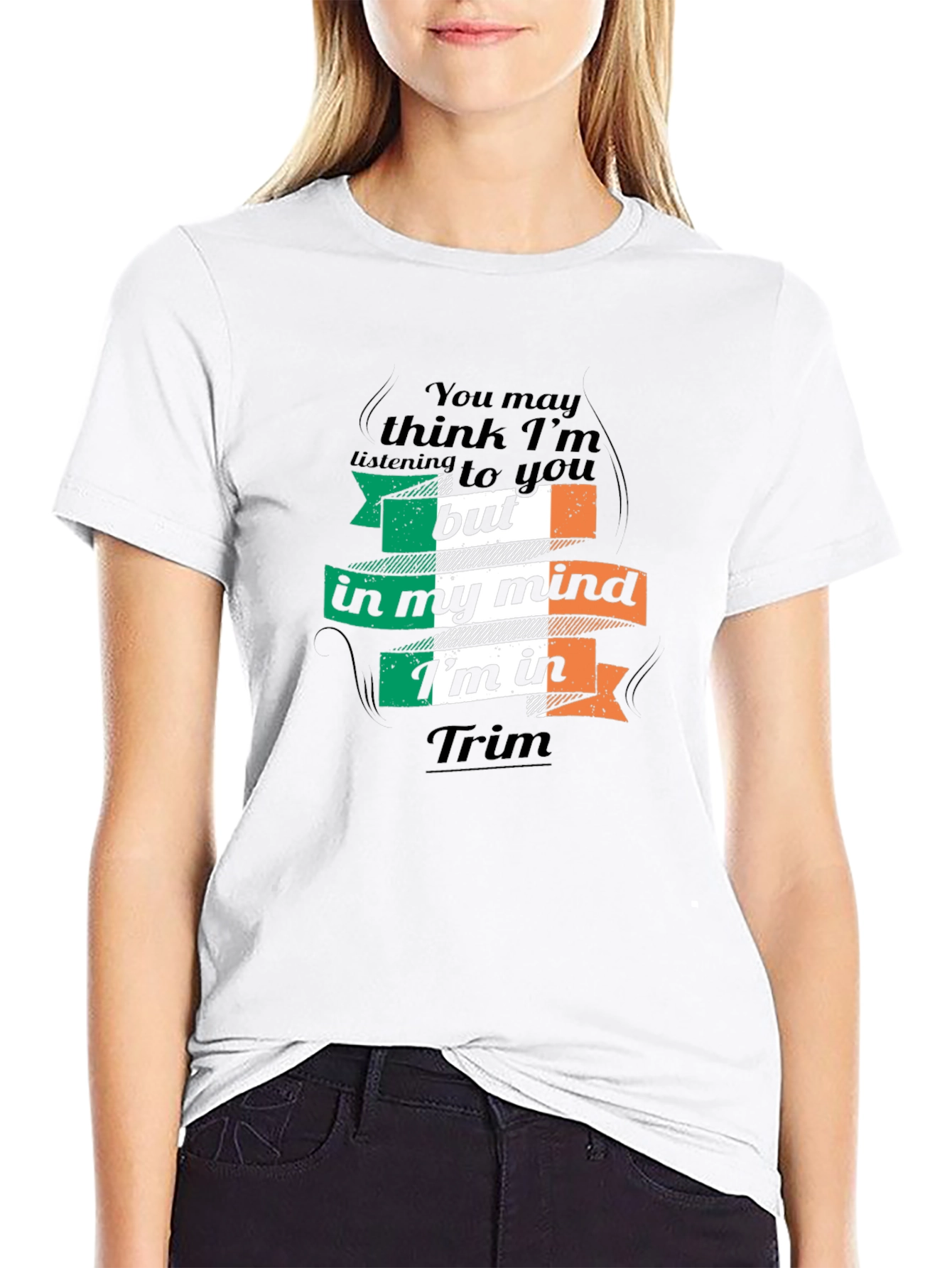 Funny Ireland Irish Flag T-Shirt - Thinking of Trim