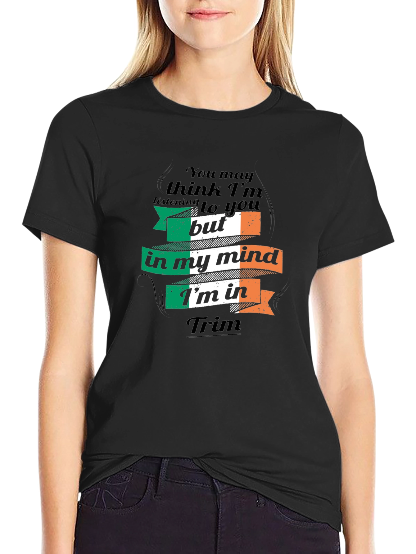Funny Ireland Irish Flag T-Shirt - Thinking of Trim