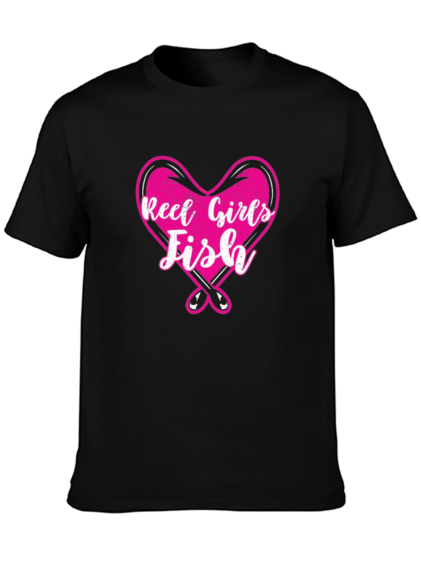 Reel Girls Fish Heart Graphic T-Shirt