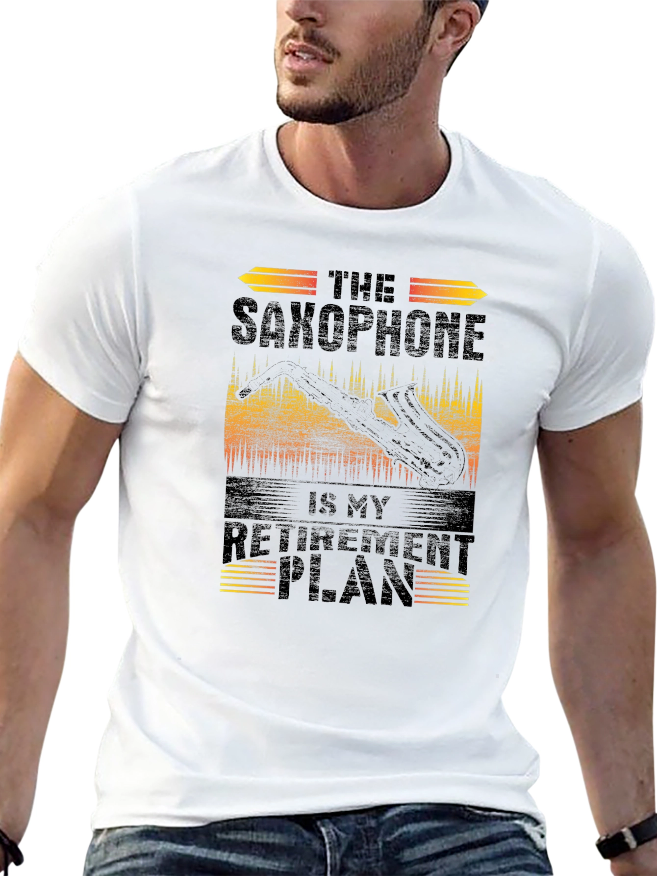 Saxophone Retirement Plan Graphic Tee