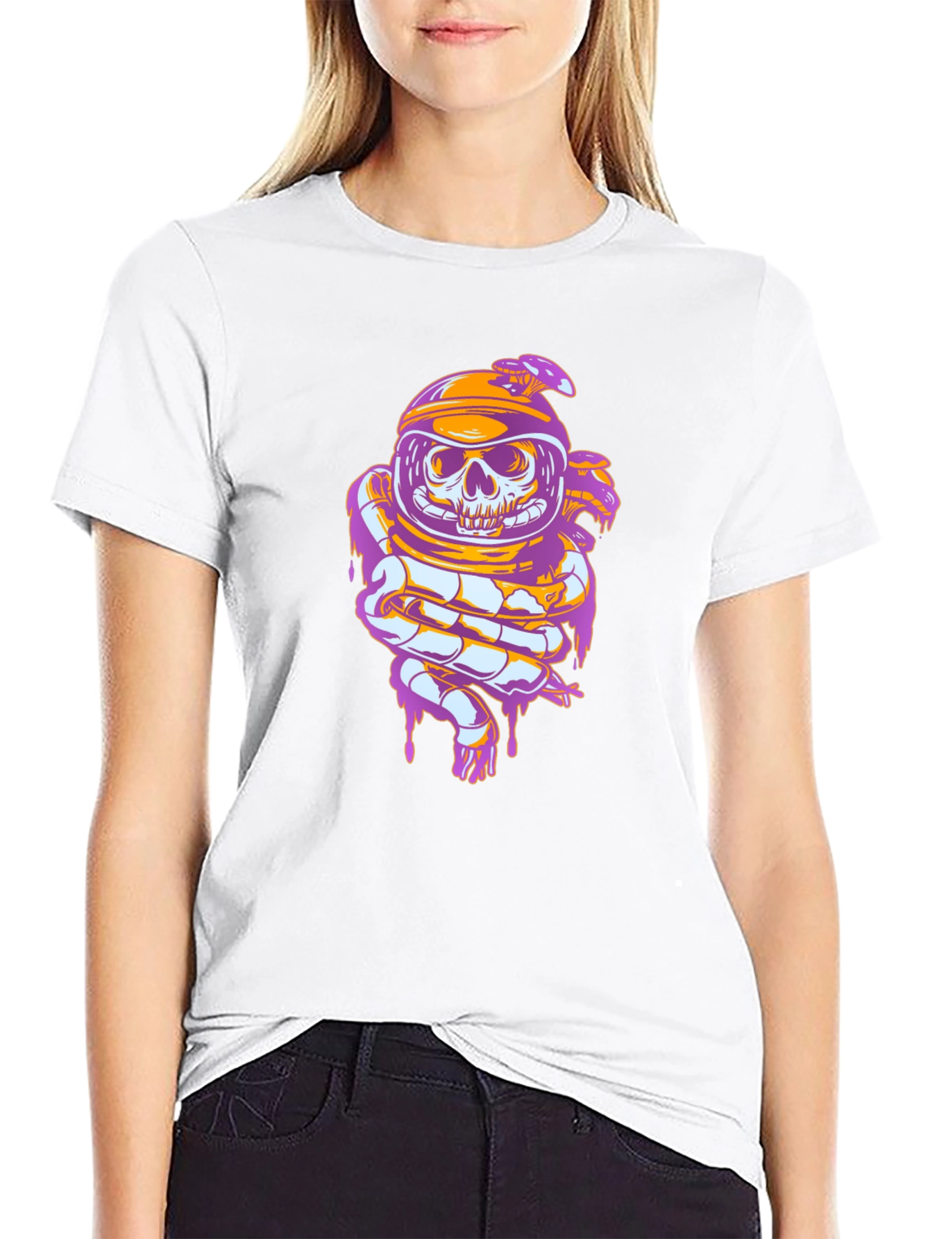 Skull Astronaut Graphic Tee