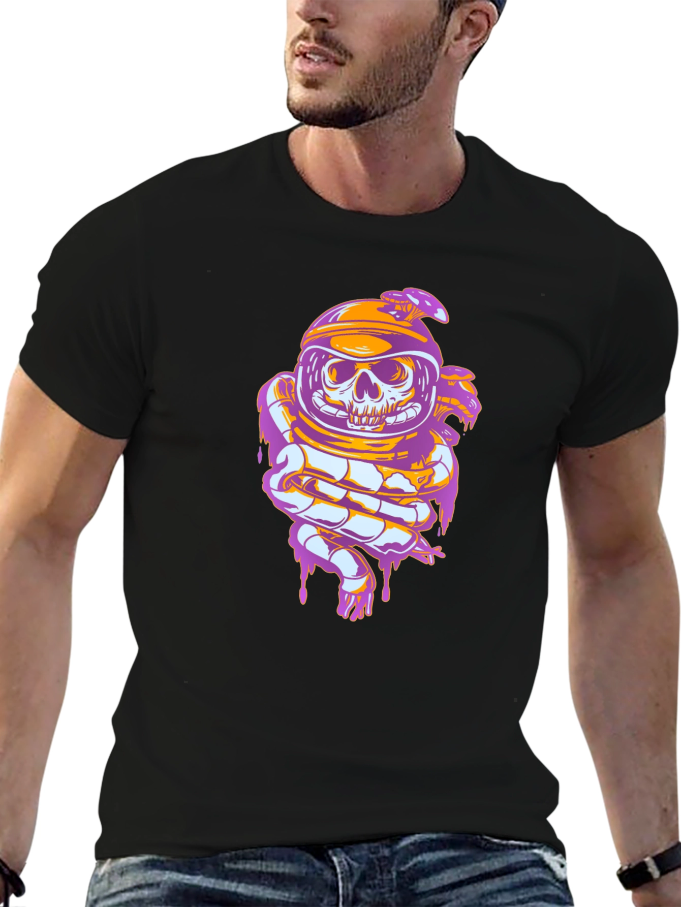 Skull Astronaut Graphic Tee