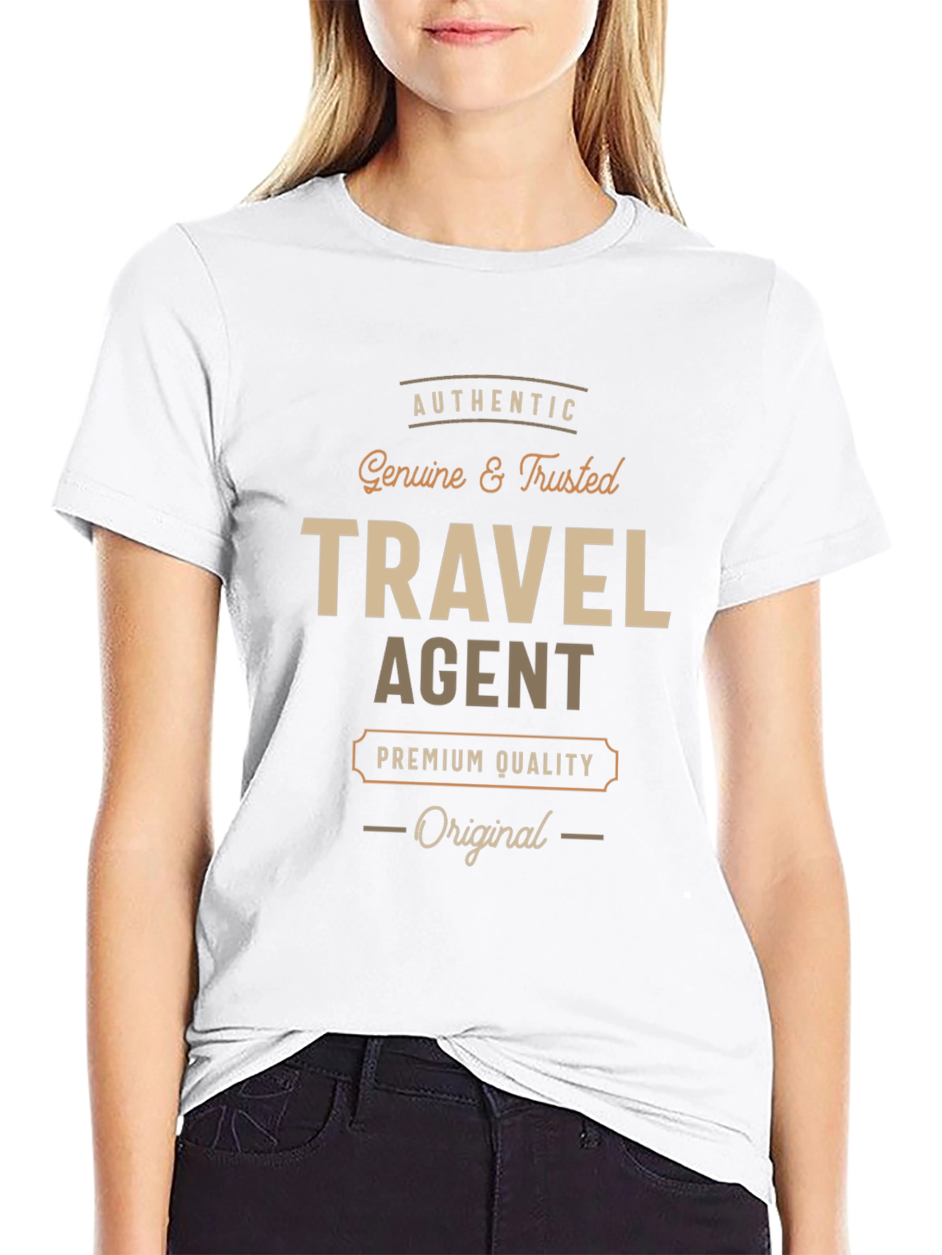 Travel Agent Premium Quality Black T-Shirt