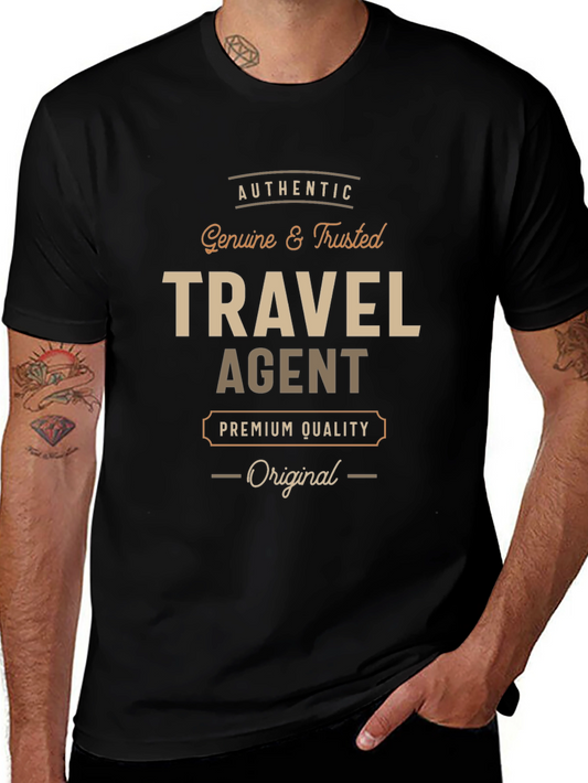Travel Agent Premium Quality Black T-Shirt