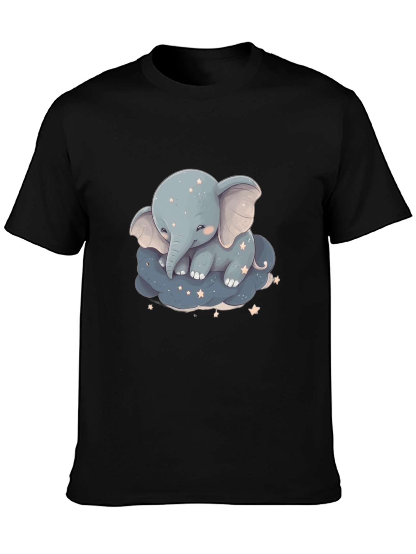 Cute Elephant On Cloud Graphic Tee