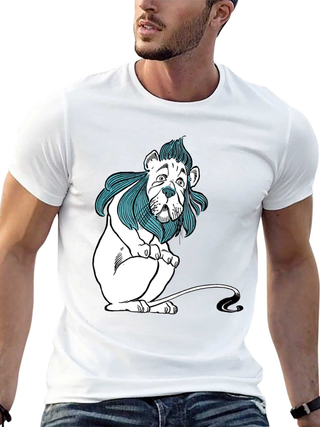 Cowardly Lion Graphic Tee