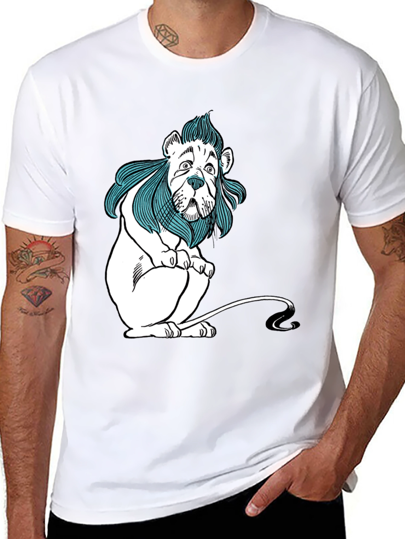 Cowardly Lion Graphic Tee