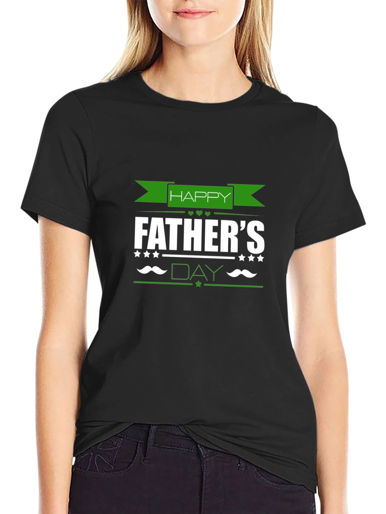 Happy Fathers Day Black T-Shirt