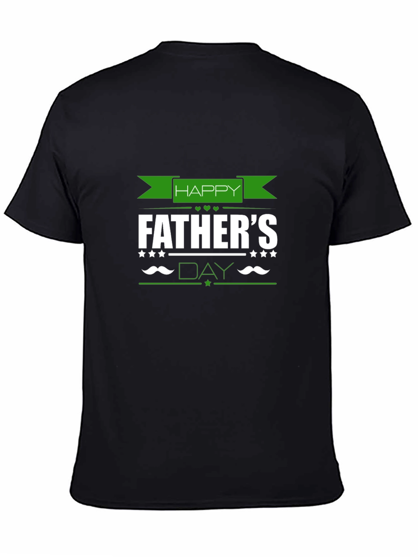Happy Fathers Day Black T-Shirt