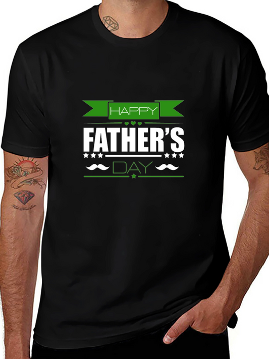 Happy Fathers Day Black T-Shirt