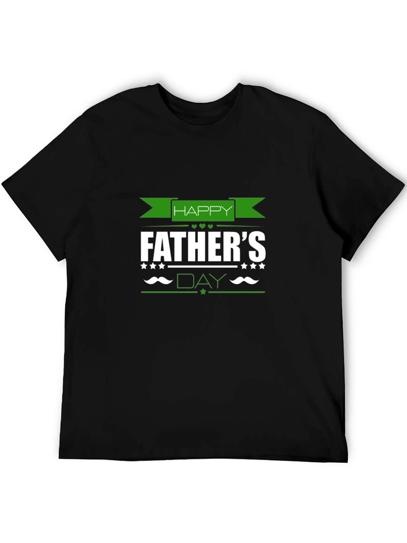 Happy Fathers Day Black T-Shirt