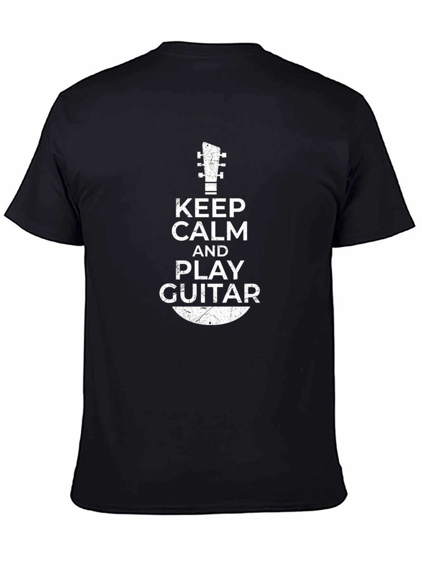 Keep Calm and Play Guitar Black T-Shirt