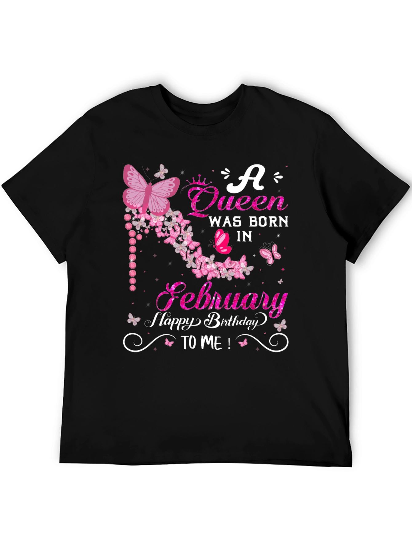 Queen Born in February Birthday T-Shirt