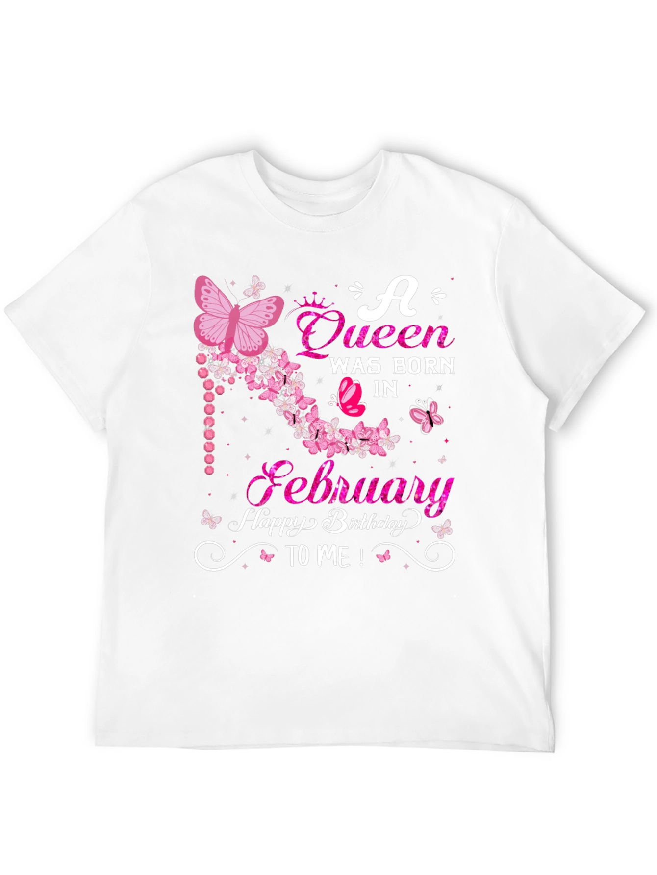 Queen Born in February Birthday T-Shirt