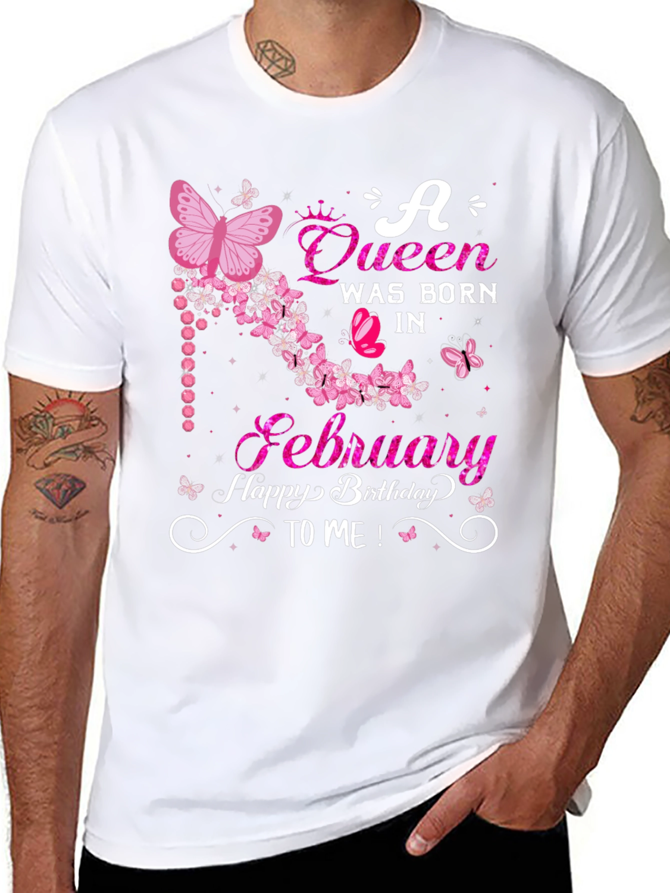 Queen Born in February Birthday T-Shirt