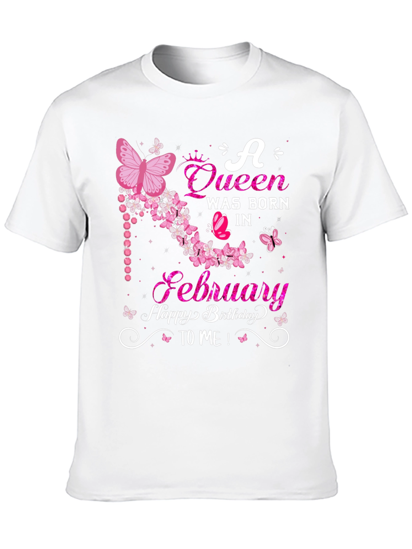 Queen Born in February Birthday T-Shirt