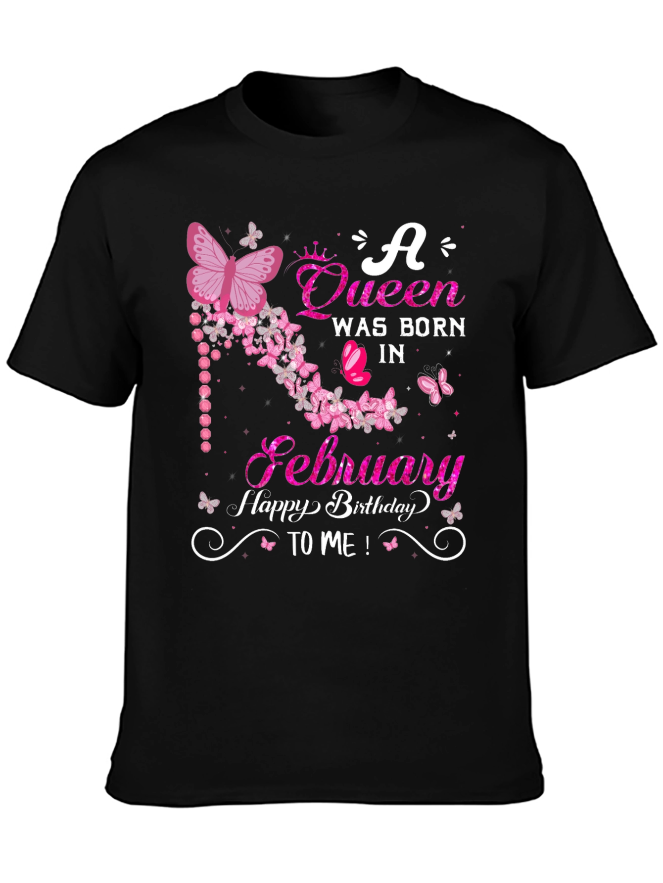 Queen Born in February Birthday T-Shirt