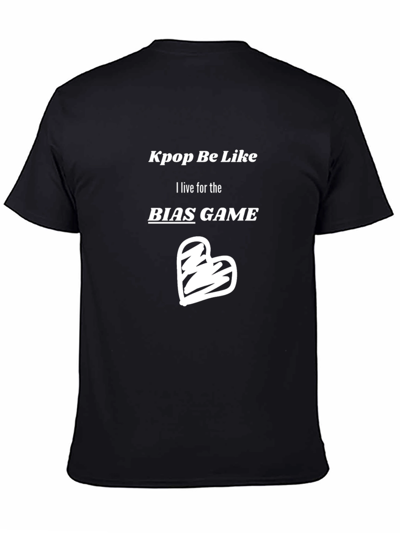 Kpop Bias Game Black T-Shirt