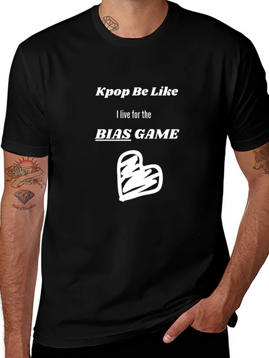 Kpop Bias Game Black T-Shirt