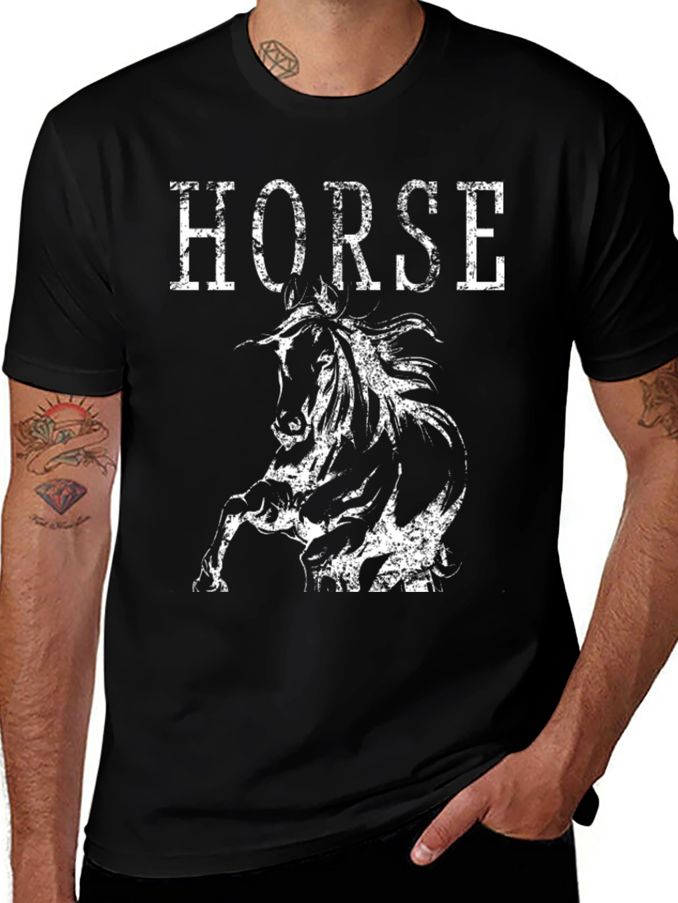 Black Horse Graphic Tee