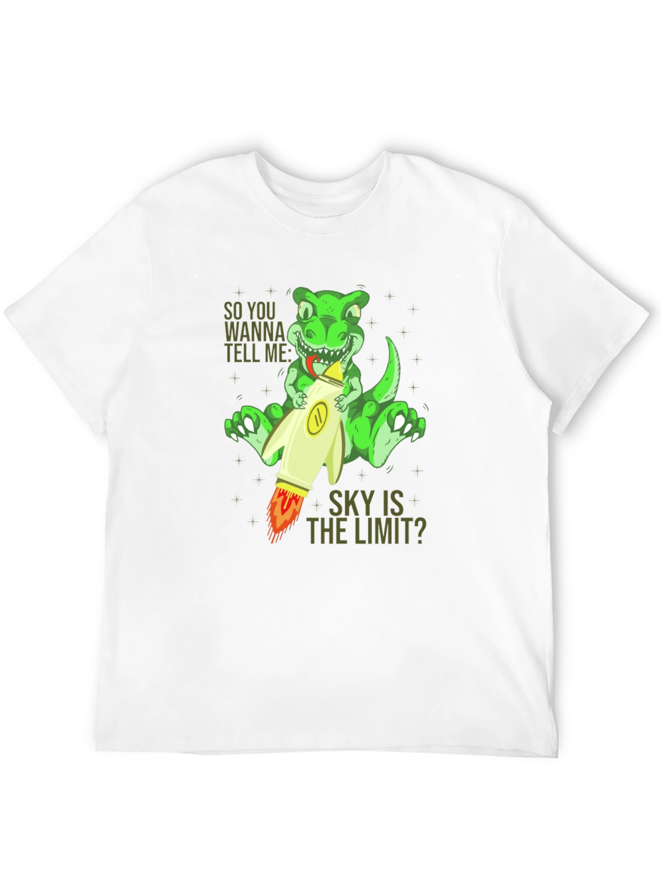 Dino Rocket T-Shirt: Skys the Limit!