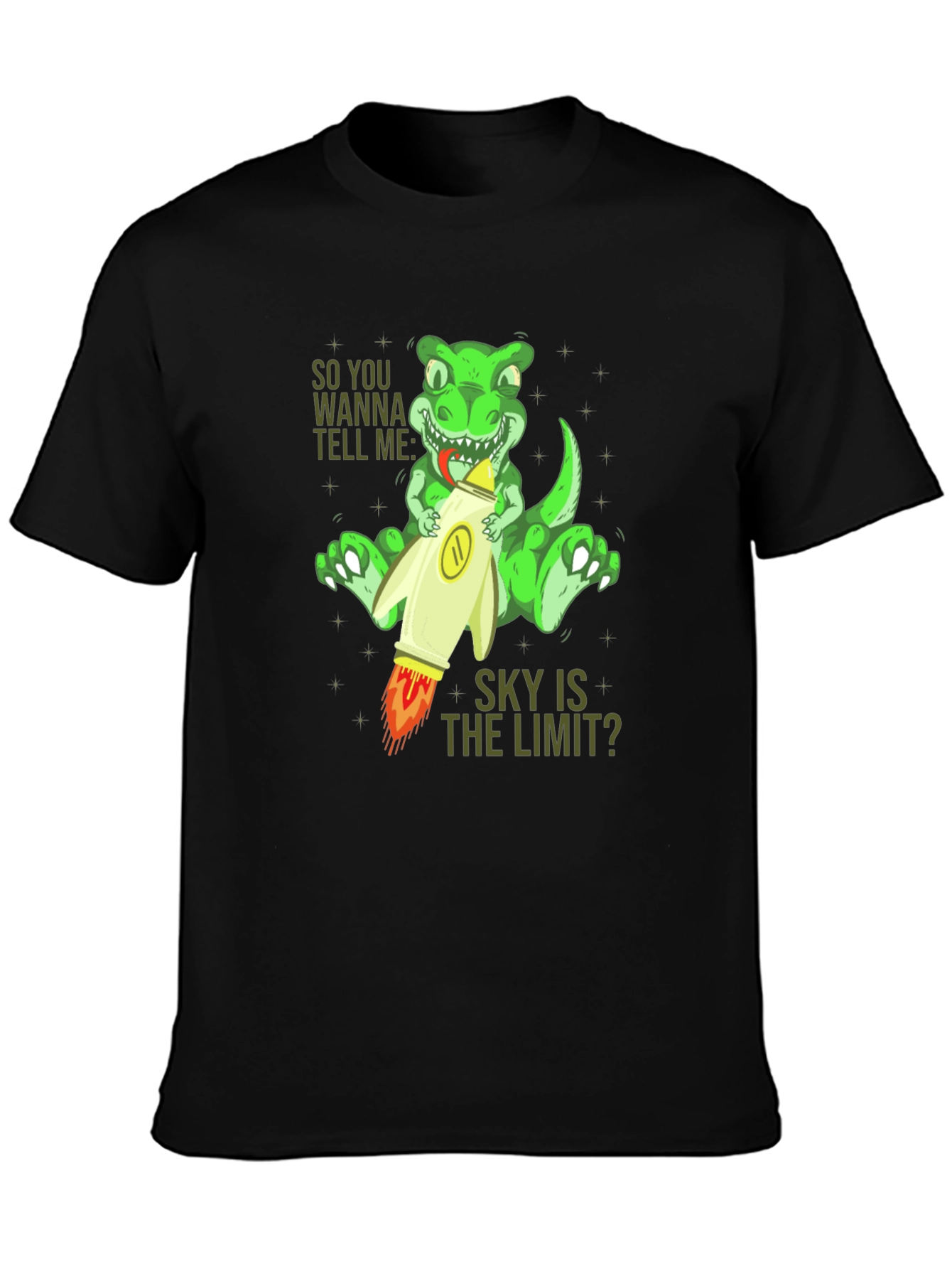 Dino Rocket T-Shirt: Skys the Limit!