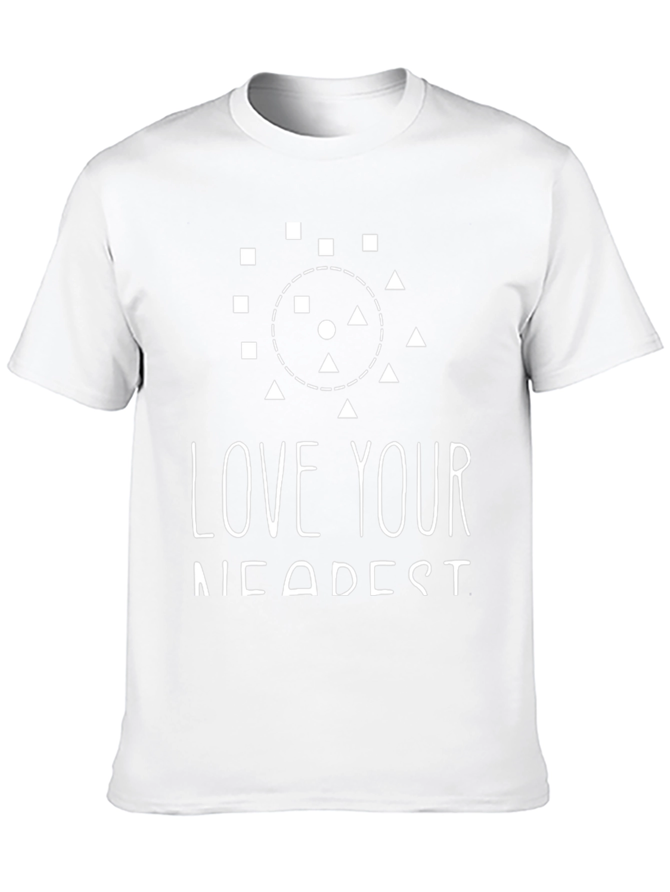Love Your Nearest Black Graphic Tee