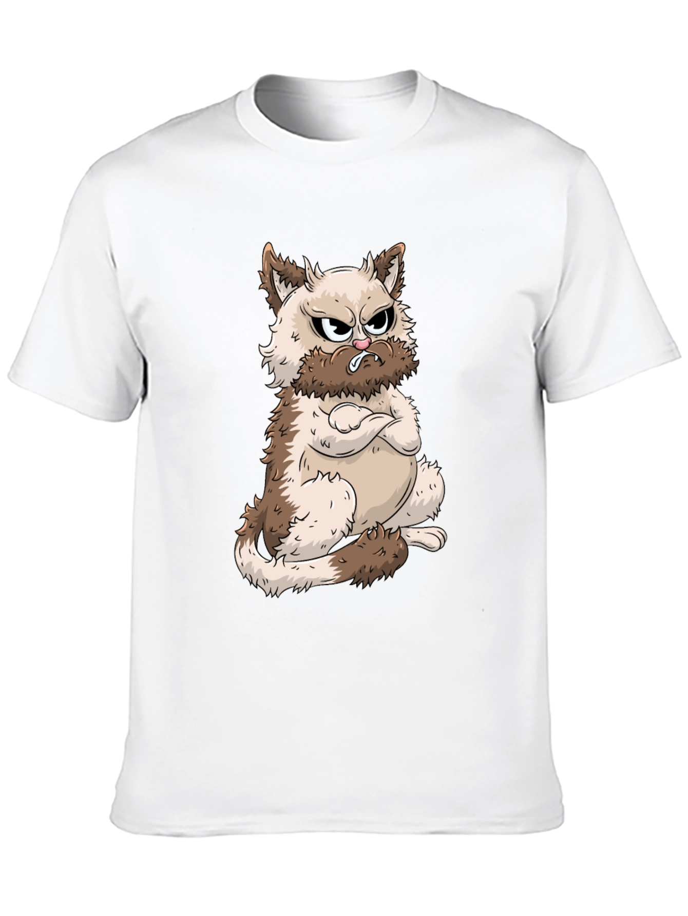 Grumpy Cat Graphic Tee - Mens Black T-Shirt