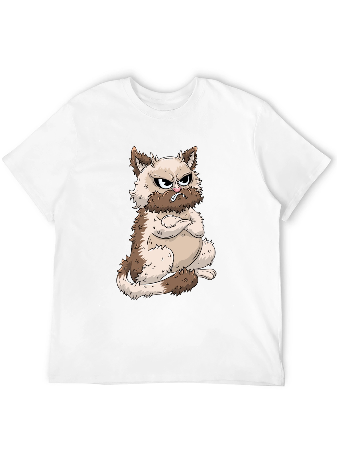 Grumpy Cat Graphic Tee - Mens Black T-Shirt