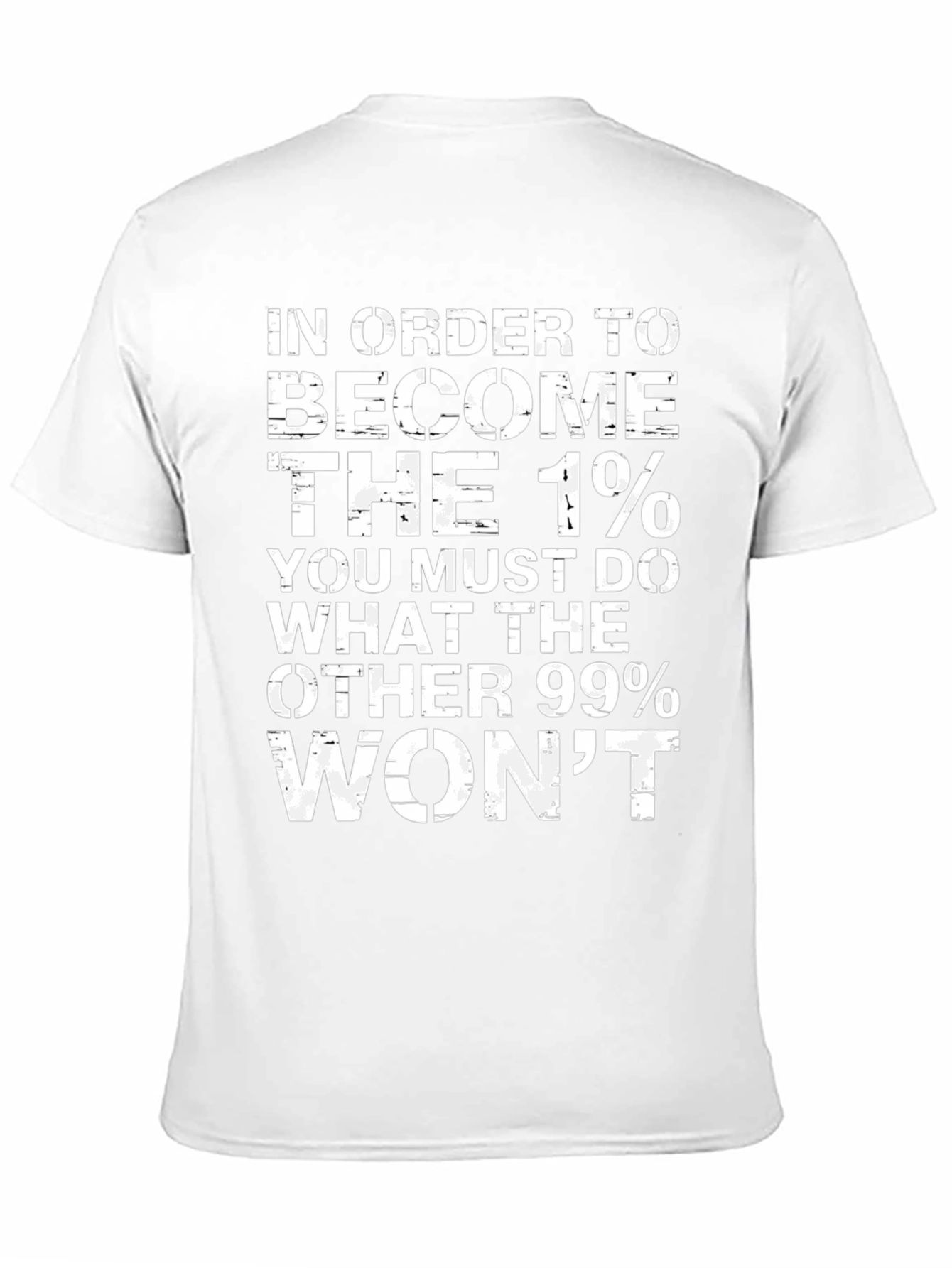 1% Motivation Black T-Shirt