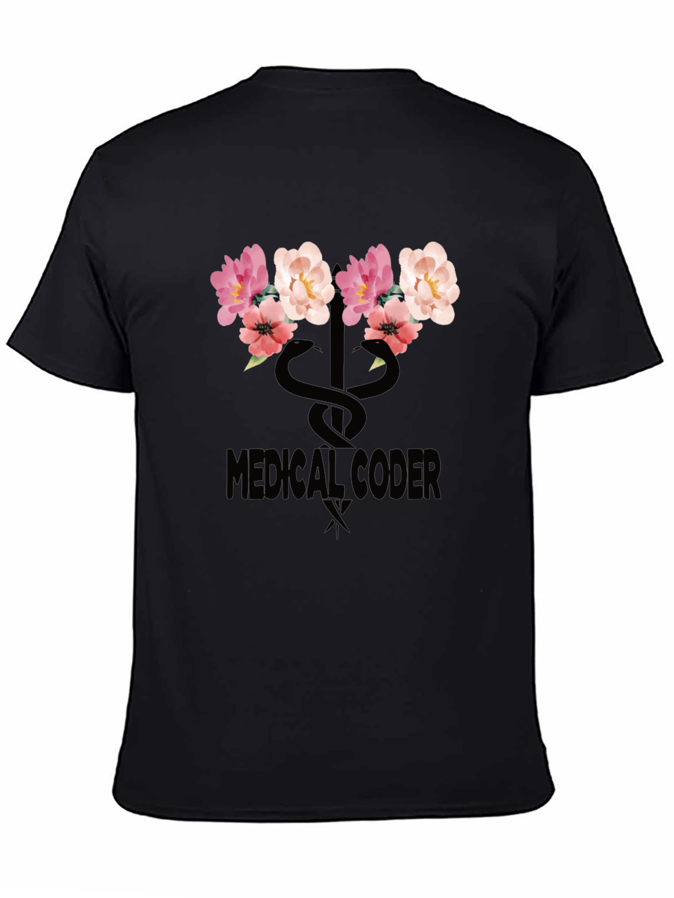 Floral Medical Coder T-Shirt
