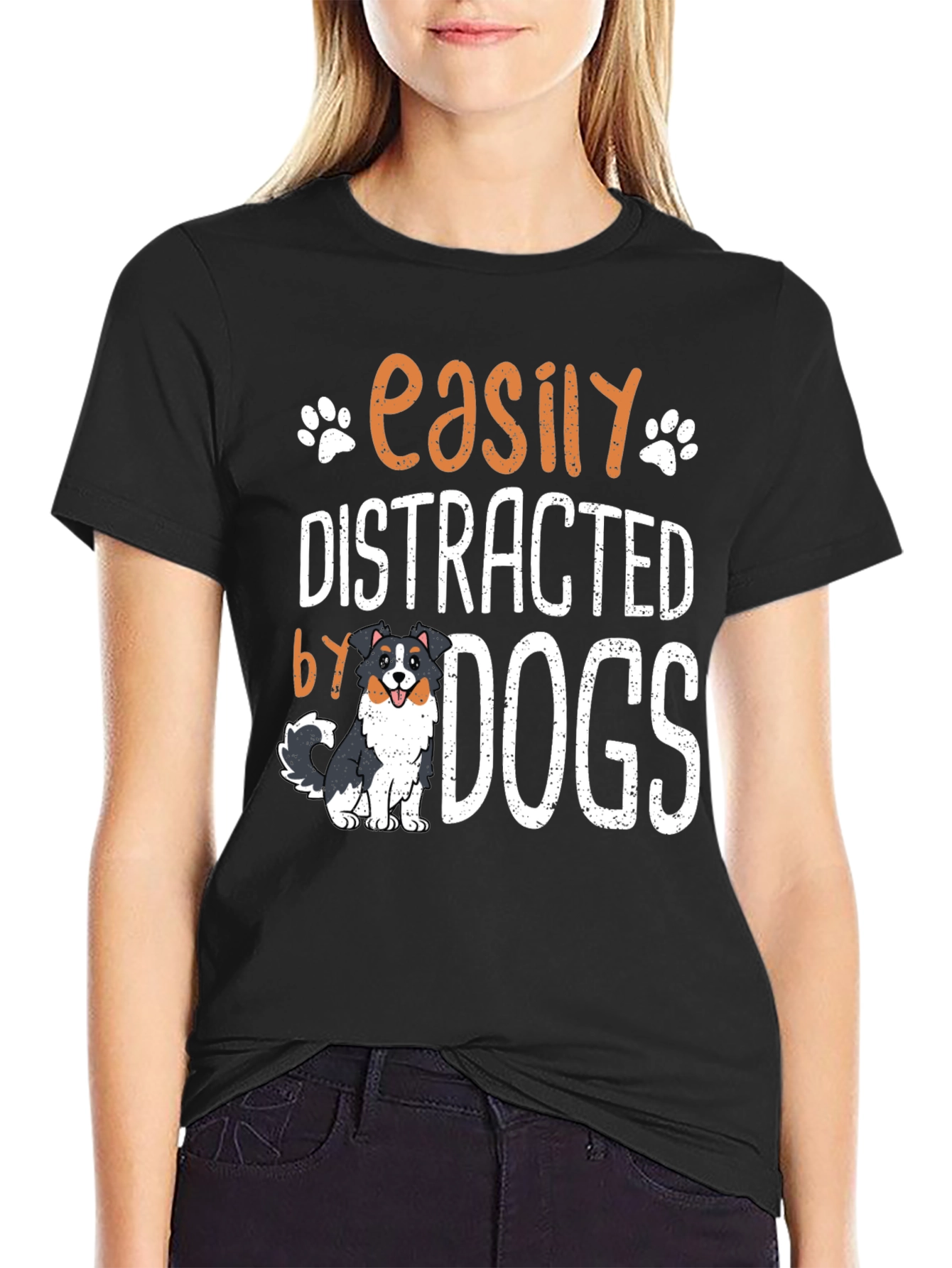 Easily Distracted by Dogs Graphic Tee