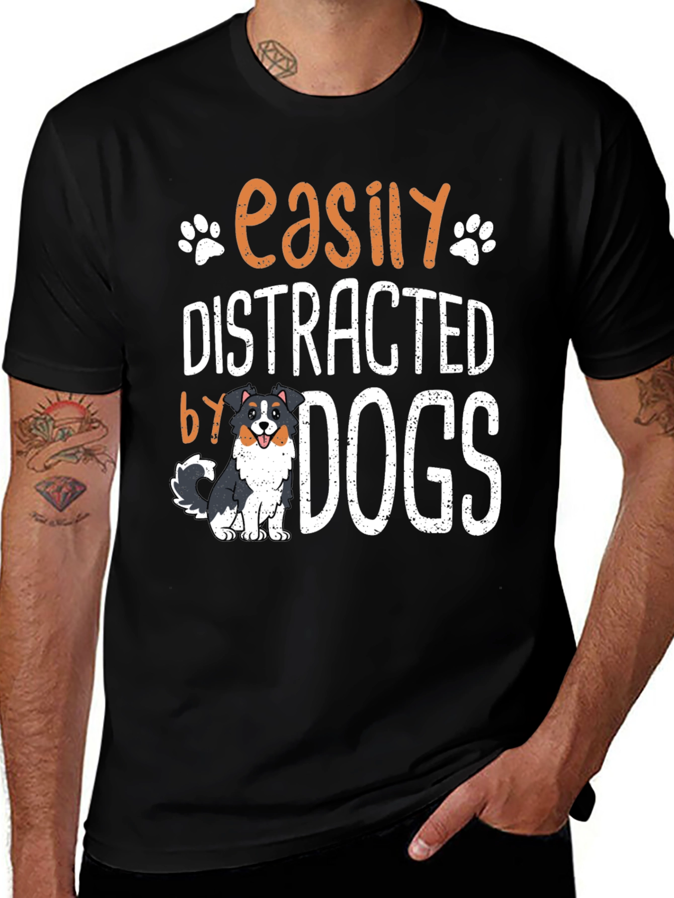 Easily Distracted by Dogs Graphic Tee