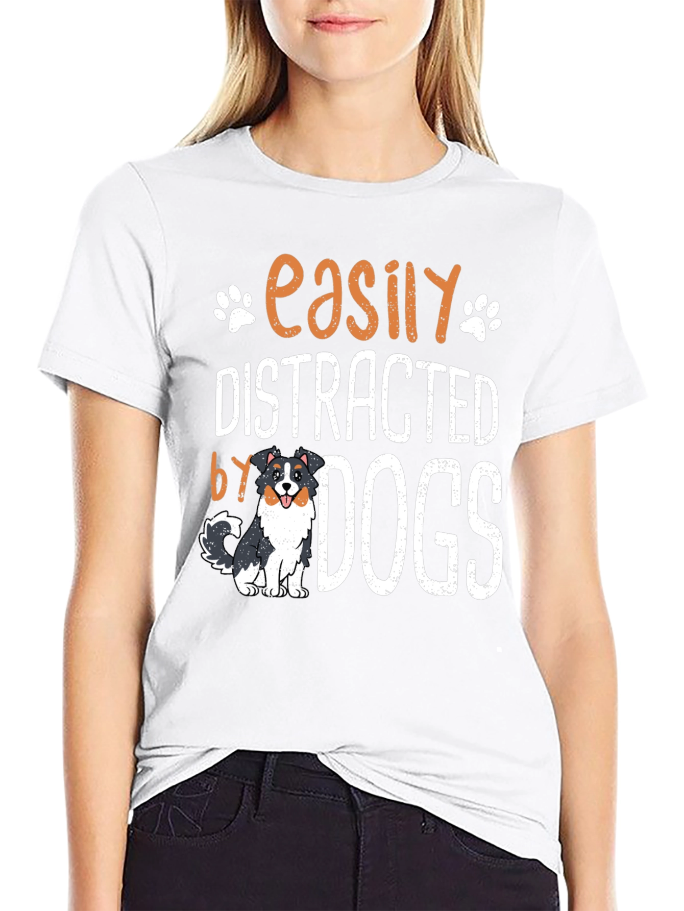 Easily Distracted by Dogs Graphic Tee