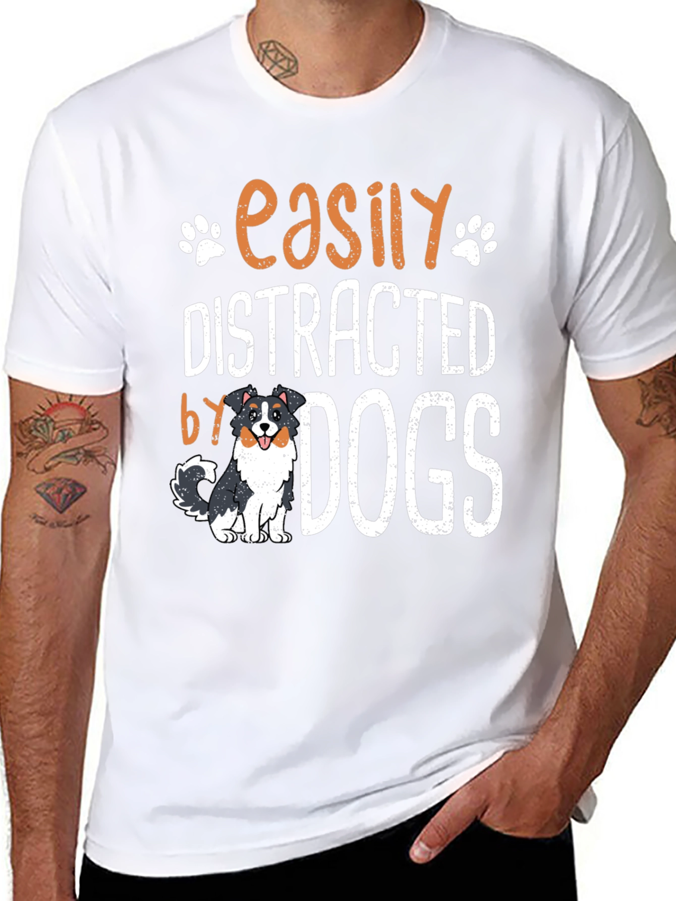 Easily Distracted by Dogs Graphic Tee