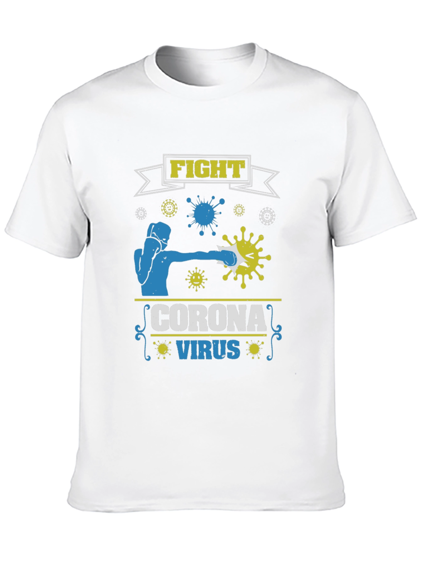 Fight Corona Virus Black T-Shirt