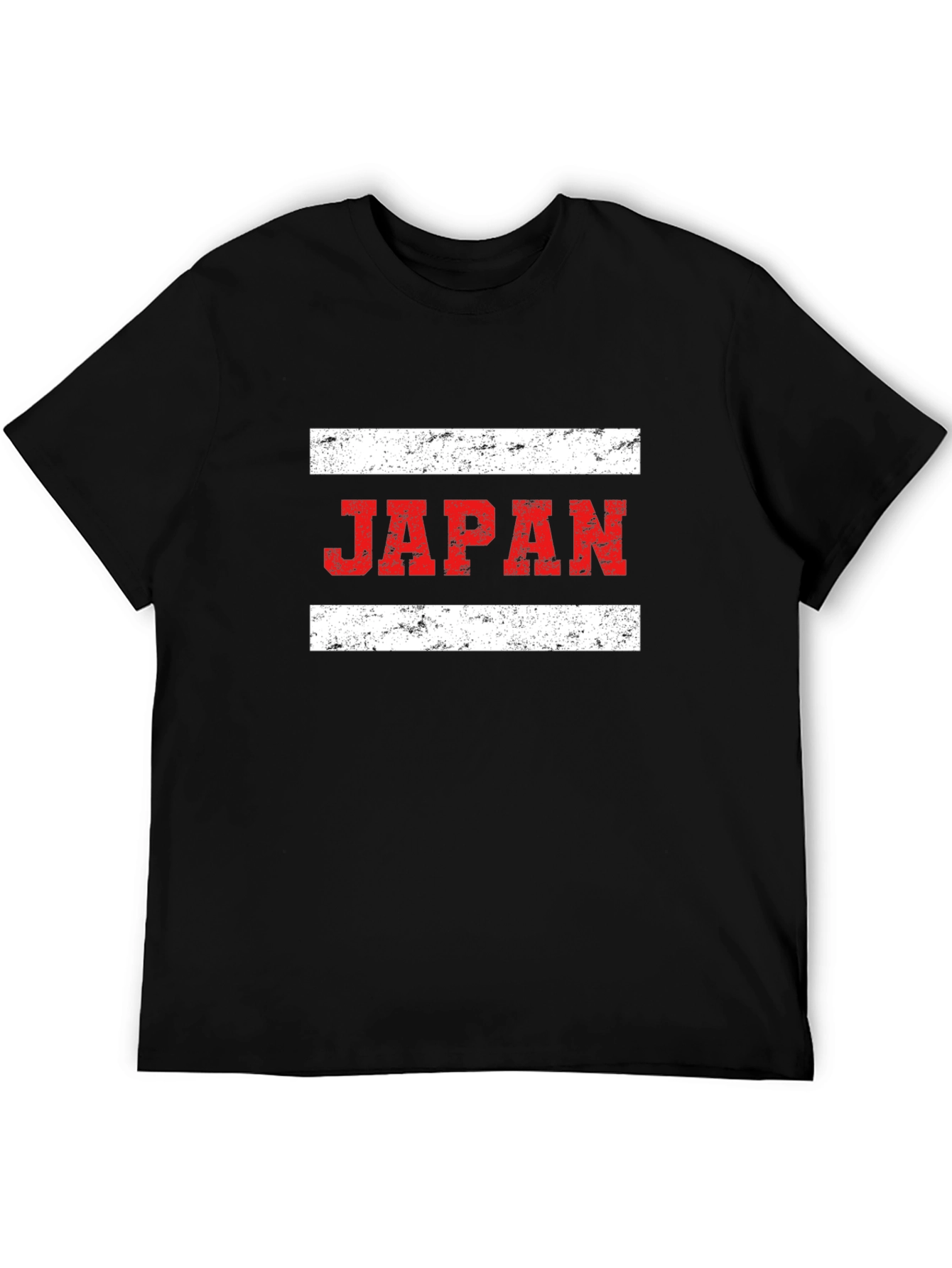 Japan Flag Graphic Tee - Distressed Print