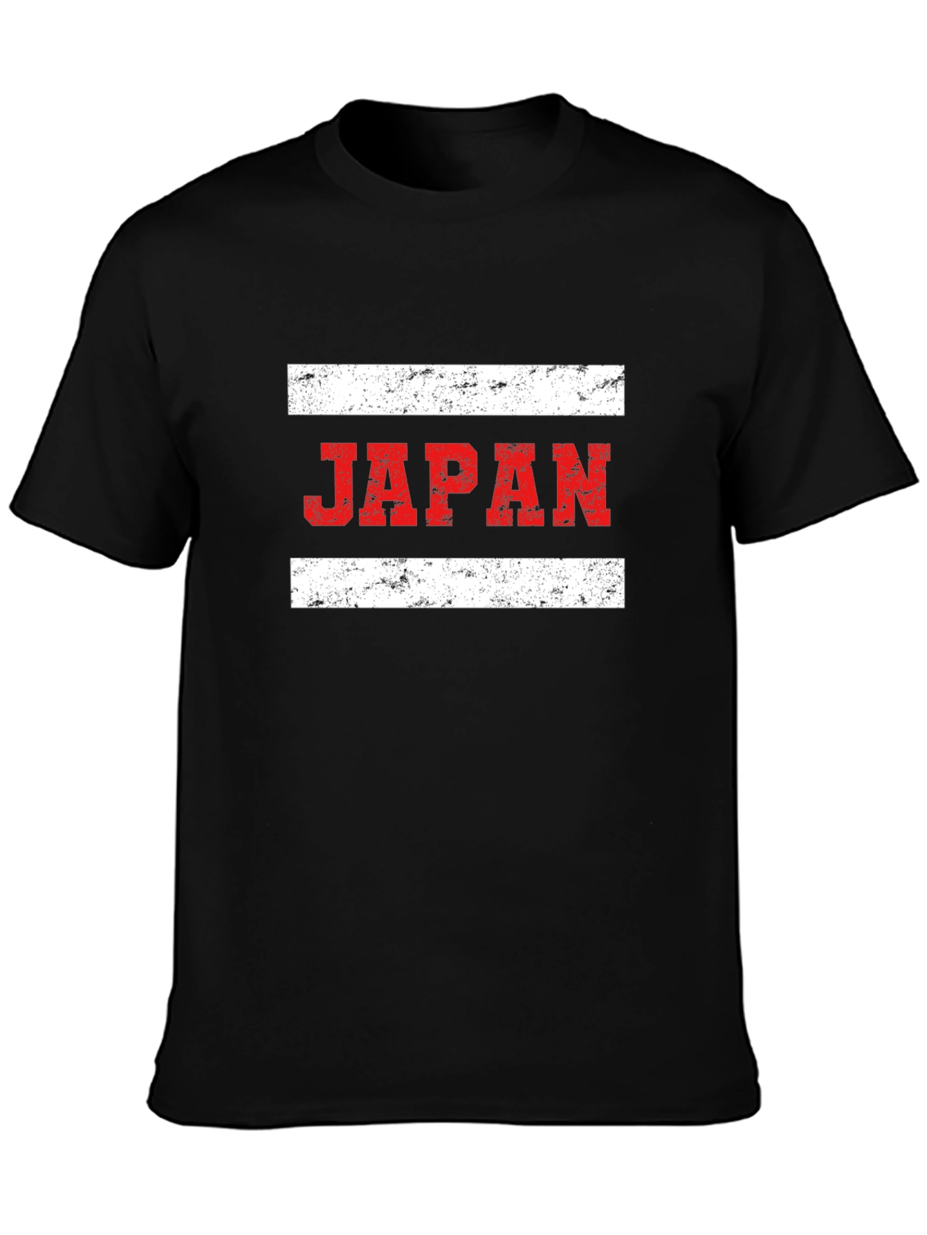 Japan Flag Graphic Tee - Distressed Print
