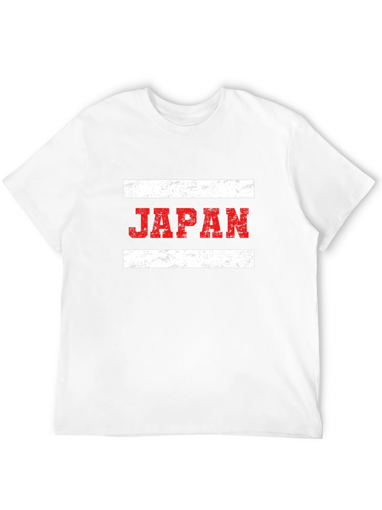 Japan Flag Graphic Tee - Distressed Print